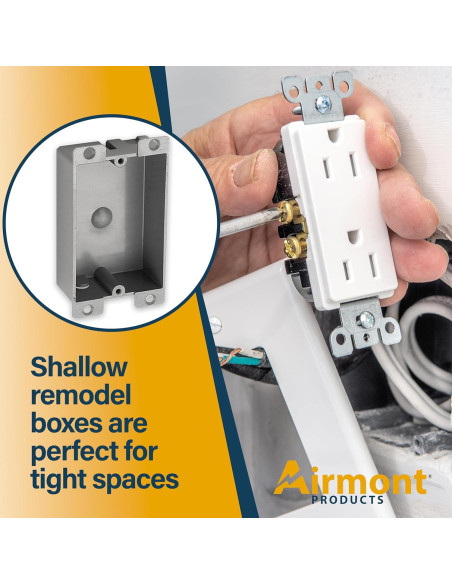 Caja Eléctrica Plástica Airmont 12 Unidades 8 Pulgadas
