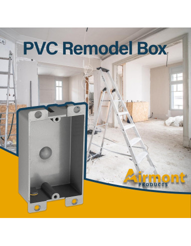 Caja Eléctrica Plástica Airmont 12 Unidades 8 Pulgadas