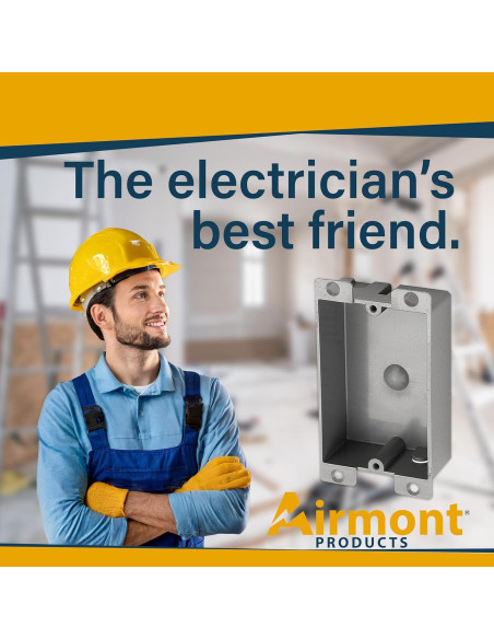 Caja Eléctrica Plástica Airmont 12 Unidades 8 Pulgadas