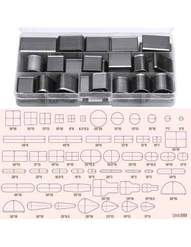Conjunto de Herramientas de Perforación de Cuero Yizzvb 52 Piezas