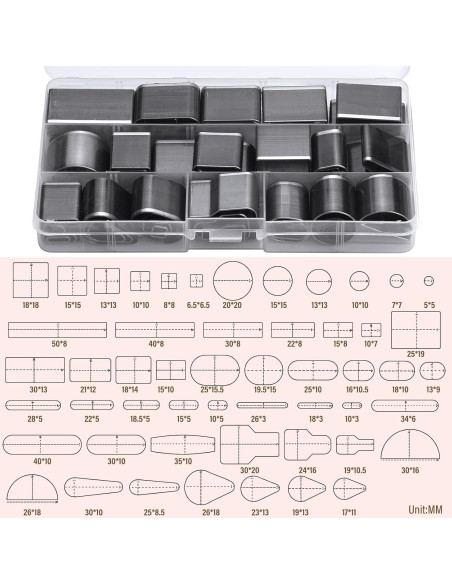 Conjunto de Herramientas de Perforación de Cuero Yizzvb 52 Piezas