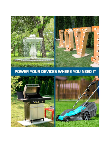 Caja de Salida Eléctrica Exterior Dewenwils 20 AMP GFCI