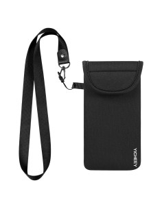 Funda de Neopreno YICHEEY para Teléfono Negro con Correa