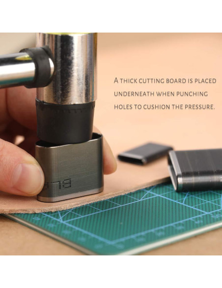 Conjunto de Herramientas de Perforación de Cuero Yizzvb 52 Piezas