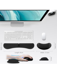 Reposamuñecas Ergonómico Zibly con Reposapies - 2 Piezas 2