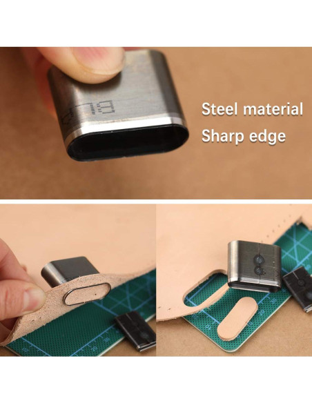 Conjunto de Herramientas de Perforación de Cuero Yizzvb 52 Piezas