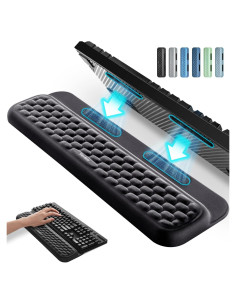 Reposamuñecas Vaydeer Ergonómico para Teclado Mecánico Negro