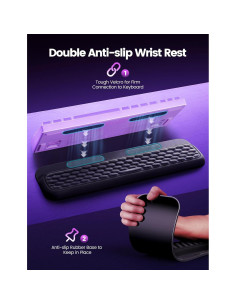 Reposamuñecas Vaydeer Ergonómico para Teclado Mecánico Negro 2