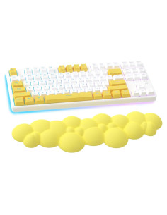 Reposap muñecas ergonómico ATTACK SHARK amarillo 38x11 cm