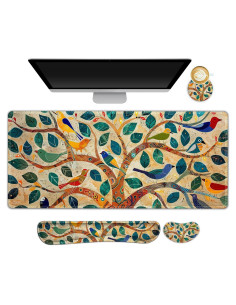 Juego de Alfombrillas de Escritorio Lauspuck XXL Ergonómicas