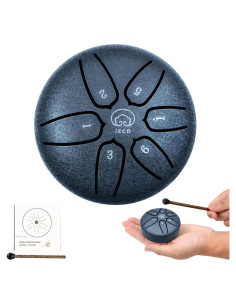 Tambor de Acero Mini iECO 6 Notas 7,62 cm Azul Marino