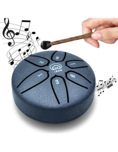 Tambor de Acero Mini iECO 6 Notas 7,62 cm Azul Marino 2