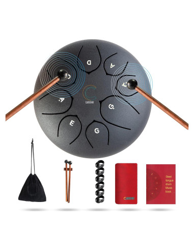 Tambor de Lengua Cadushki 15 cm 8 Notas Acero Titanio