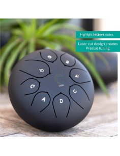 Tambor de Lengua Cadushki 15 cm 8 Notas Acero Titanio 2