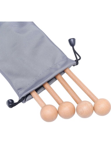 Mazos de Madera para Percusión 20 cm - 2 Pares con Bolsa