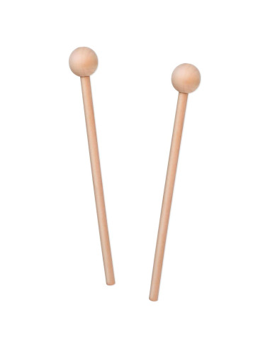 2 Palos de Percusión de Madera 20.5cm para Niños