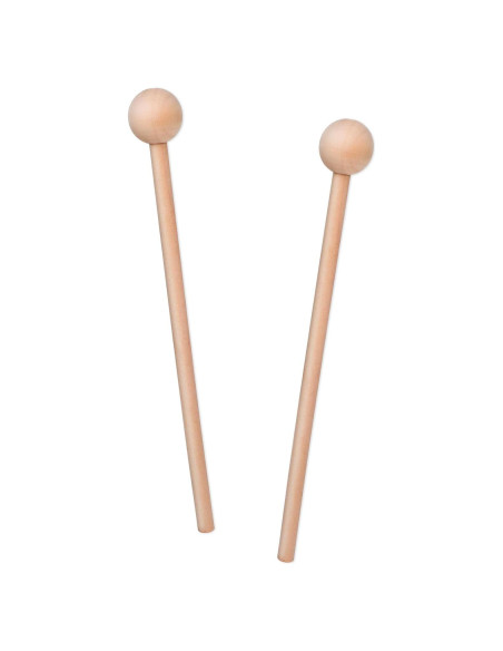 2 Palos de Percusión de Madera 20.5cm para Niños