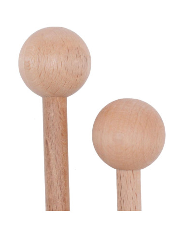 Mazos de Madera para Percusión 20 cm - 2 Pares con Bolsa