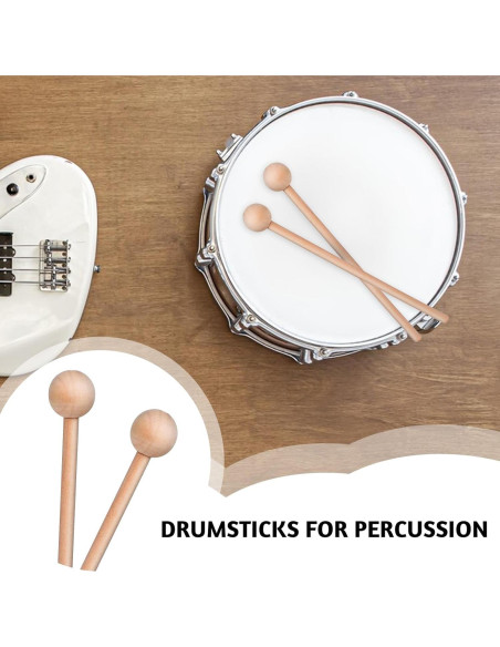 2 Palos de Percusión de Madera 20.5cm para Niños