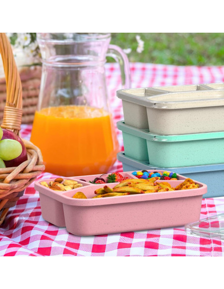 Bento Box XGXN 4 Compartimentos 1300ml Apto Microondas Bento Box XGXN 4 Compartimentos 1300ml Apto Microondas