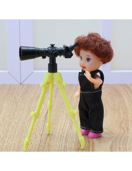 12 Mini Telescopios con Trípode NUOBESTY para Muñecas