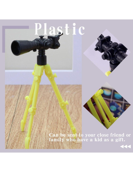 12 Mini Telescopios con Trípode NUOBESTY para Muñecas