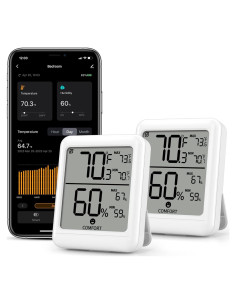 Termómetro e Higrómetro Bluetooth BN-LINK 2 Paquete