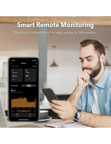 Termómetro e Higrómetro Bluetooth BN-LINK 2 Paquete