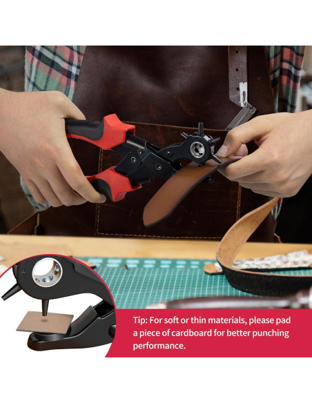 Kit de Alicates Perforadores de Cuero XOOL - 6 Tamaños