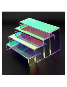 Soporte de Exhibición Acrílico Elegantlife Set de 4 Iridescente