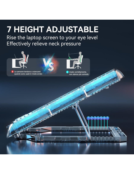 Base de Enfriamiento para Laptop Gaming ICE COOREL Q9 15 Ventiladores RGB