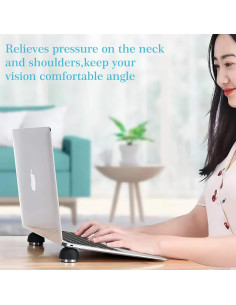 Soporte de Enfriamiento para Laptop COPORA Ergonómico Gris 2