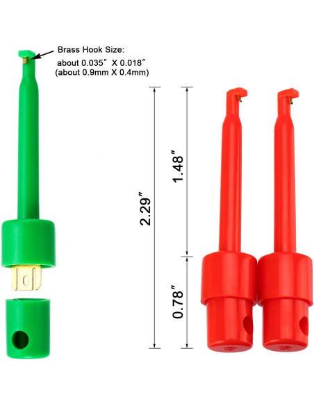 Clip de Prueba Eléctrico PAGOW 10 Piezas 4.2 cm Multiuso