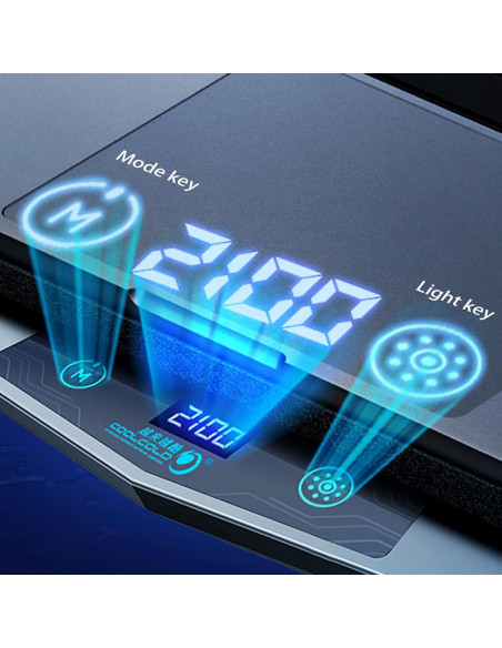Base de Enfriamiento para Laptop Gaming PHAPPY 1.58kg RGB