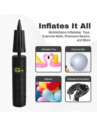 Bomba de Aire de Mano Chrome Cherry 0.11 kg Compacta