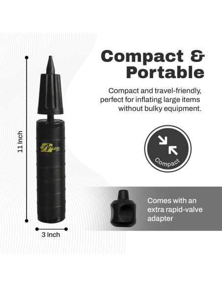 Bomba de Aire de Mano Chrome Cherry 0.11 kg Compacta