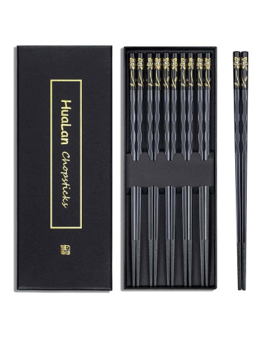 Palillos de Fibra de Vidrio HuaLan 25 cm Antideslizantes 5 Pares