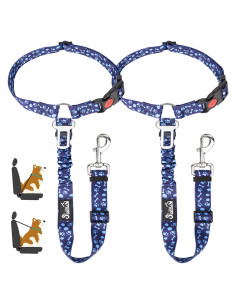 Cinturón de Seguridad para Perros Lukovee, 2 Piezas Ajustables