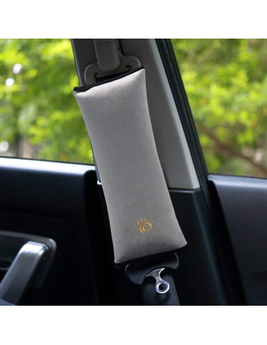 Almohada de Cinturón de Seguridad COFFLED Gris 2 Unidades