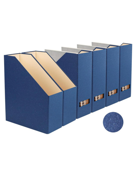 Soporte de Revistas LifeSto Cartón Azul Clásico Paquete 6