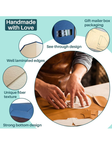 Soporte de Revistas LifeSto Cartón Azul Clásico Paquete 6