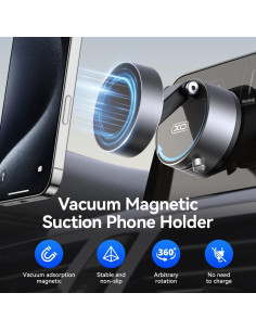 Soporte para teléfono Sanqi Youpin magnético 360 gris 2