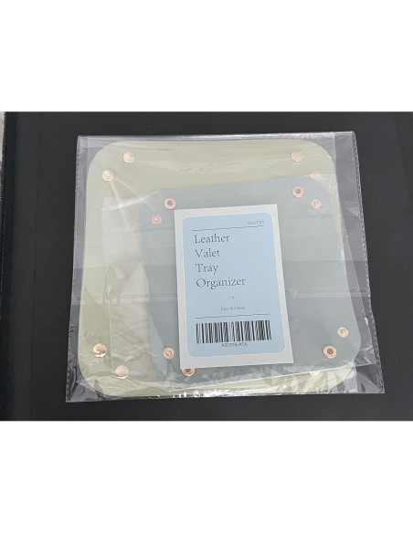 Organizador de bandeja de cuero POTTIIS 2 tamaños Azul Verde