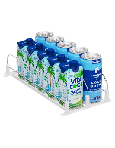 Organizador de Bebidas Puricon para Refrigerador 2 Filas Blanco