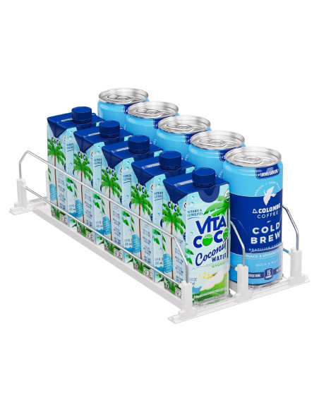 Organizador de Bebidas Puricon para Refrigerador 2 Filas Blanco