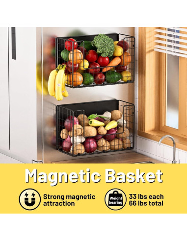 Estante Magnético Ofiray-home para Nevera 2.99 kg Negro