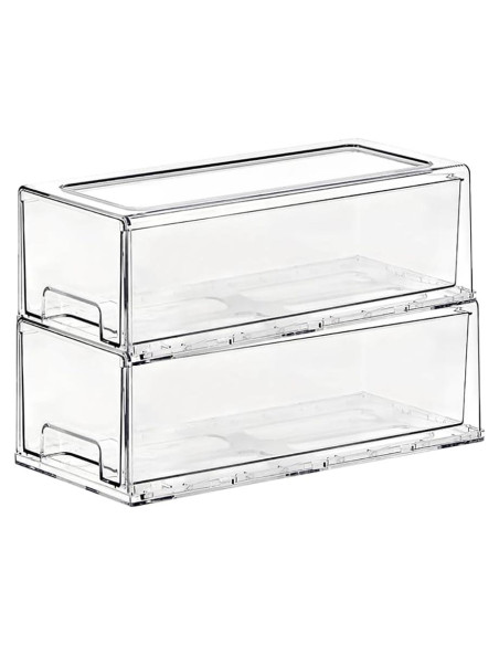 Cajón de Almacenamiento Apilable SIMPEXPE 2 Paquete 32x15x11cm