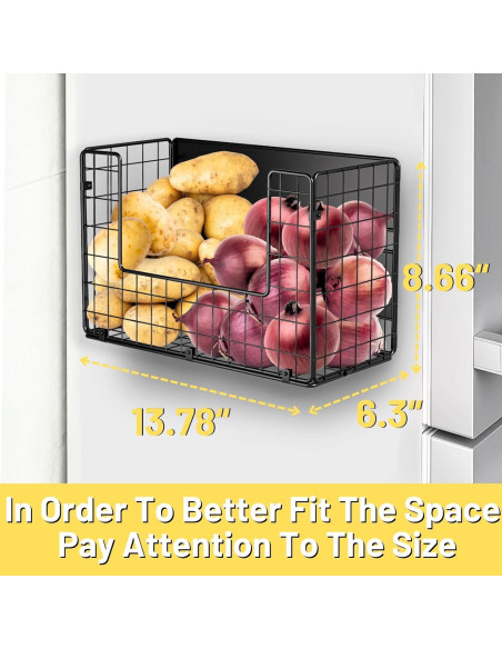 Estante Magnético Ofiray-home para Nevera 2.99 kg Negro