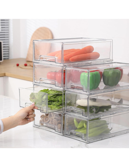 Cajón de Almacenamiento Apilable SIMPEXPE 2 Paquete 32x15x11cm