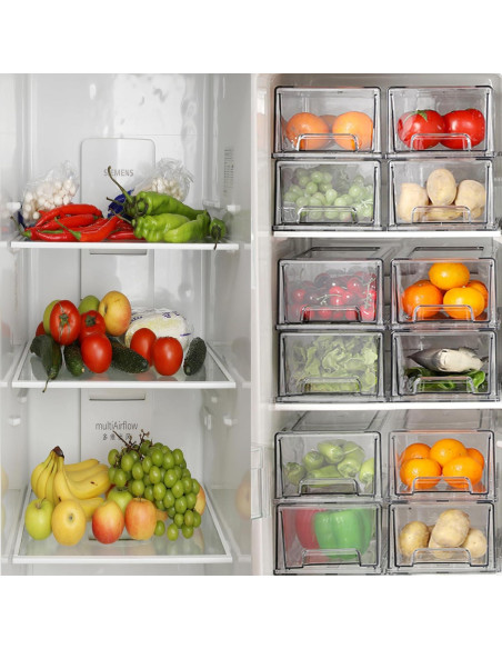 Cajón de Almacenamiento Apilable SIMPEXPE 2 Paquete 32x15x11cm